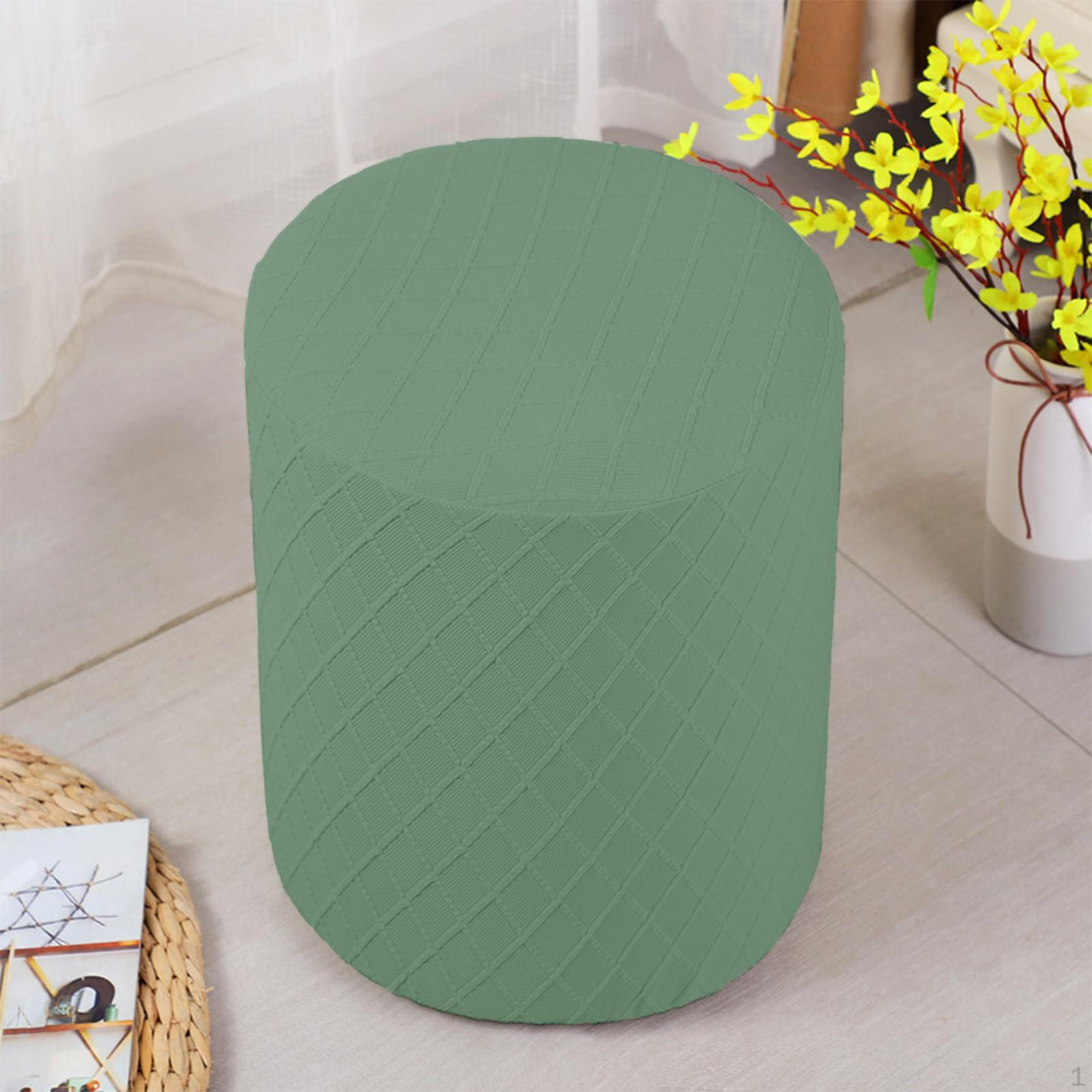 Круглые эластичные чехлы для пуфиков Подставка для ног Чехлы для диванов Чехлы на табуреты для ног Белые 759₽