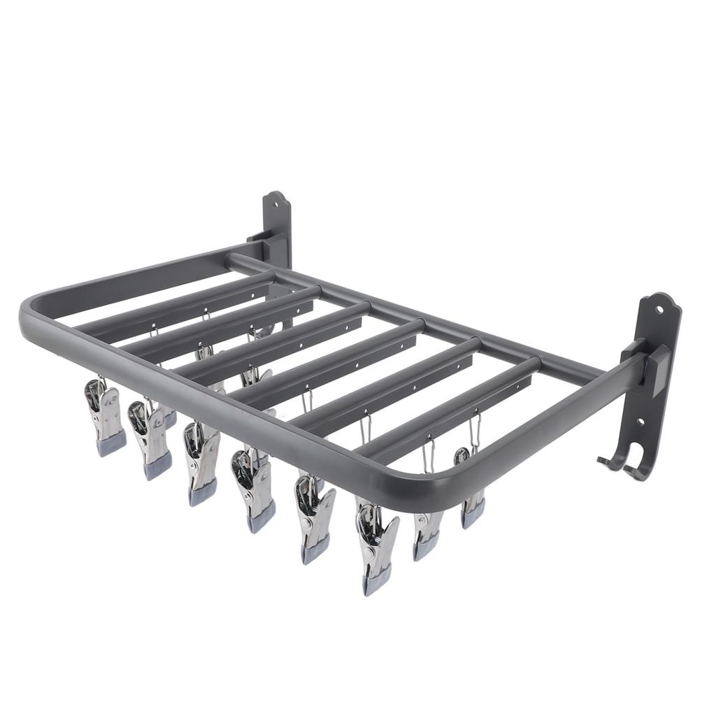 Sock Rack 90 Degree Foldable Clothes Drying Hanger Waterproof Aluminum Underwear Hanger Space