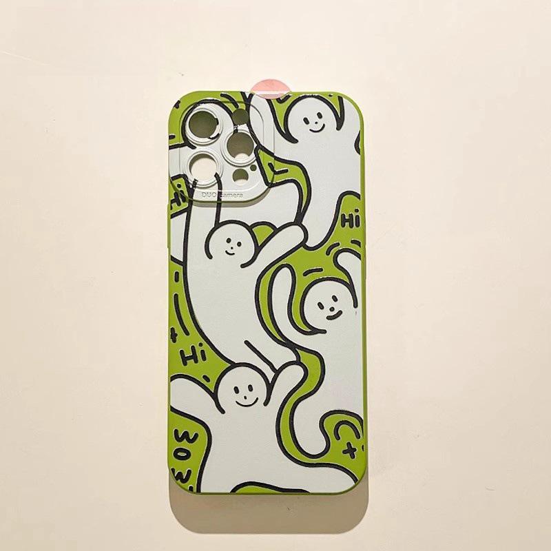 

Мягкий силиконовый чехол Dancing Man Full-Cover Anti-Fall Case для iPhone 12, 13, 14 Pro и 15 Pro Max iPhone XS Max