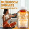 Mushroom Gummies Containing a Mixture of Hericium Erinaceus, Cordyceps Sinensis, and Ganoderma Lucidum To Boost Energy; Vegan.