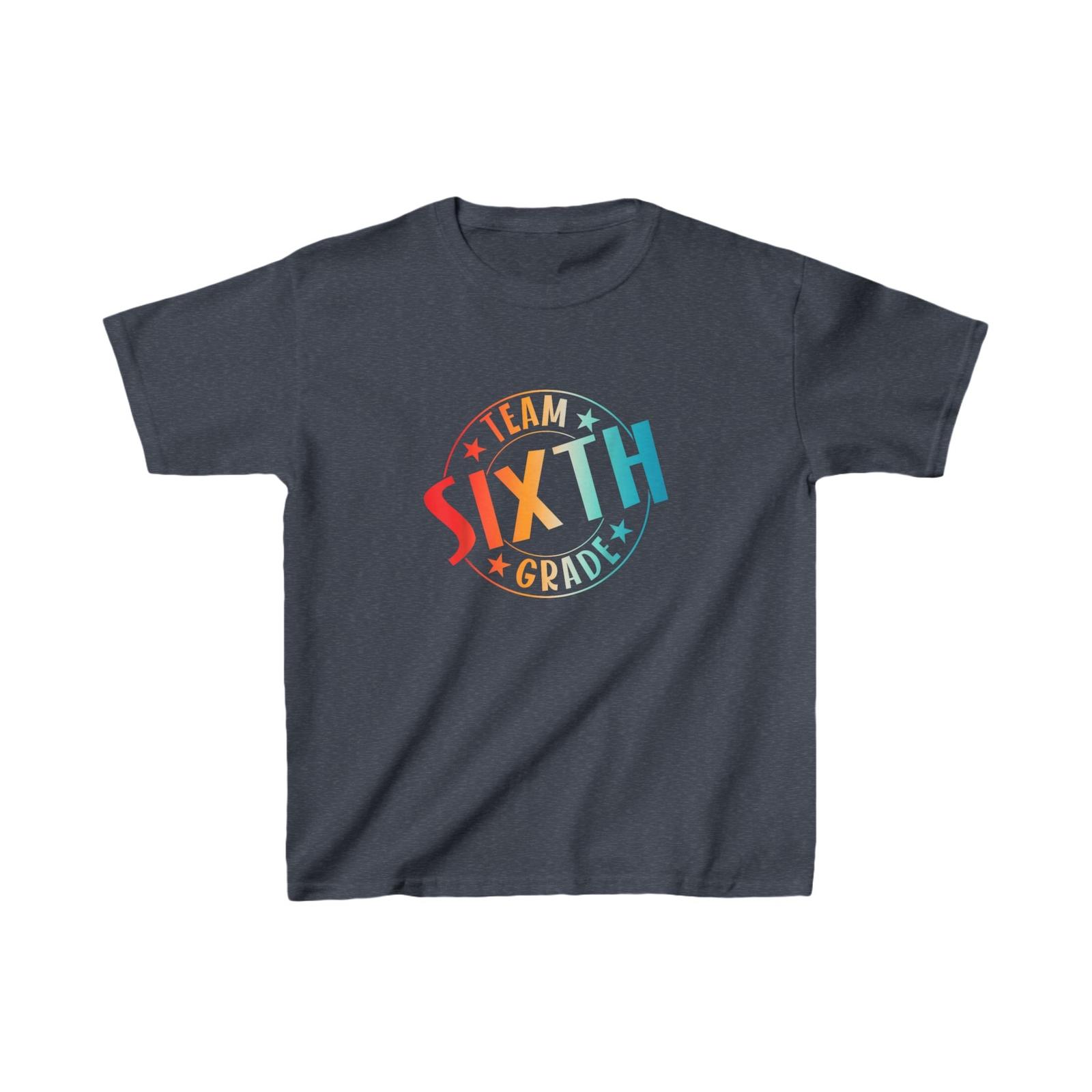 Youth Size,Team Sixth Grade Teacher Student Back To School 6th Grade T-Shirt M
