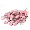 Multicolor Metal Long-Tail and Black Tail Clip Set for Binding and Stationery