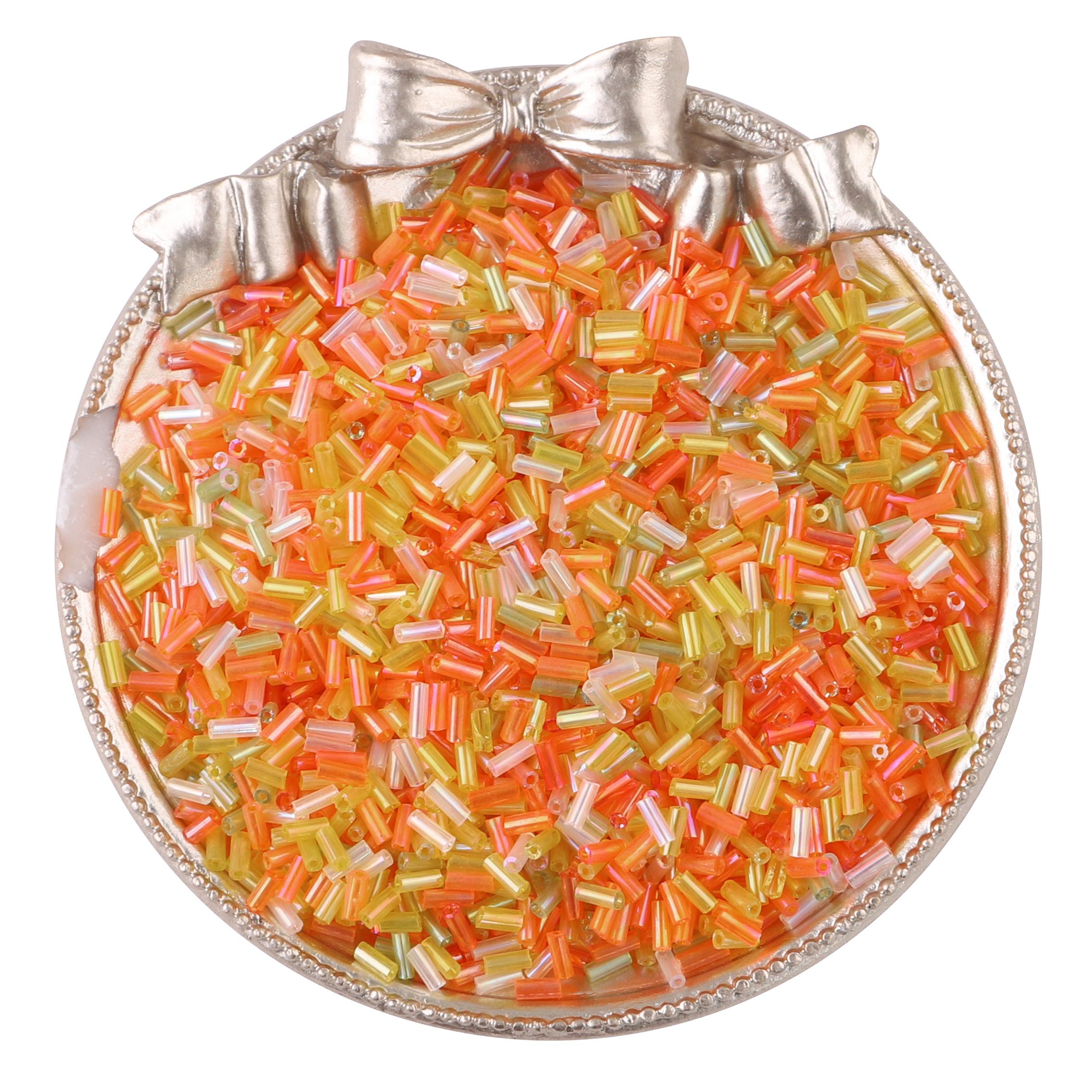 

1300 шт. 2x5 мм разноцветные стеклянные трубки, стеклярус, бусины, чешский шарм для изготовления ювелирных изделий своими руками, аксессуары для шитья одежды