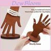 Home Decor Hand Model Stand With Wooden Jewelry Organizer For Modern Living Spaces