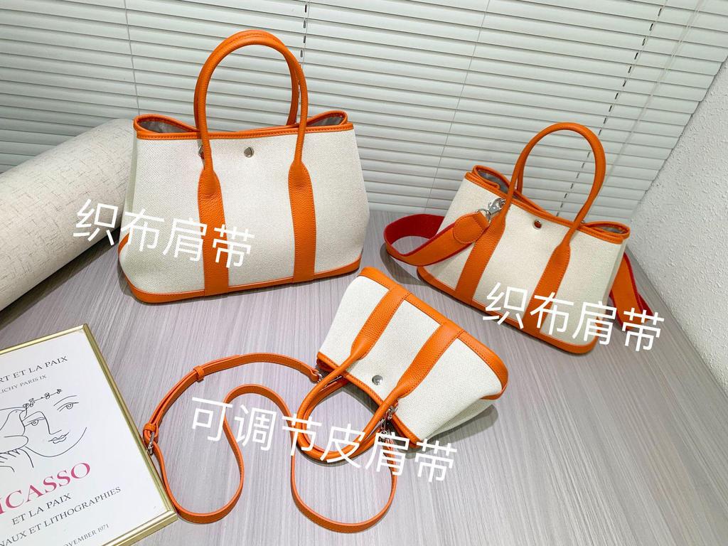 2024 Large Capacity Canvas and Cowhide Tote Bag for Women