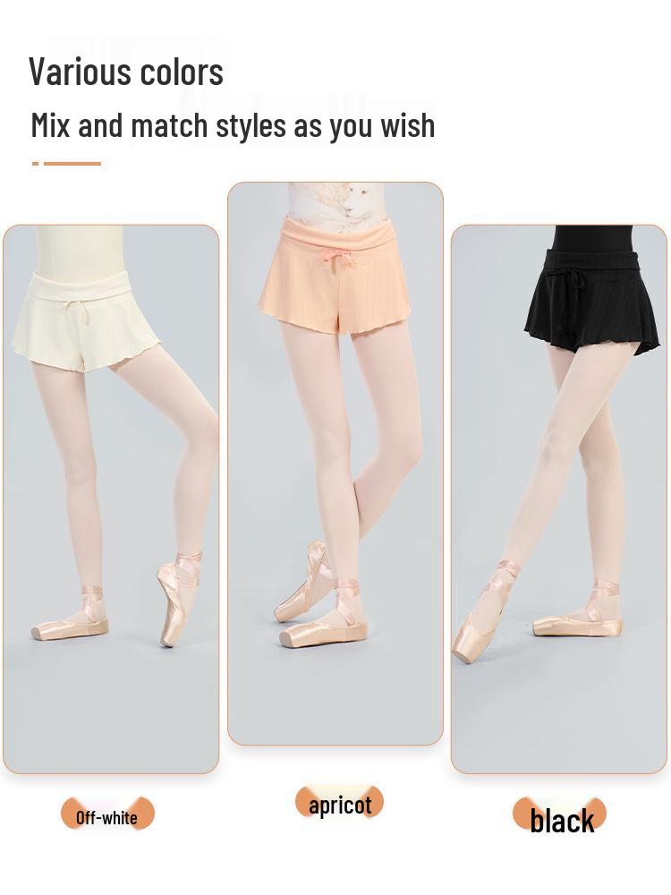 Women's High Waist Dance Shorts - 2025 New Style, Elastic Black Slimming Practice Pants