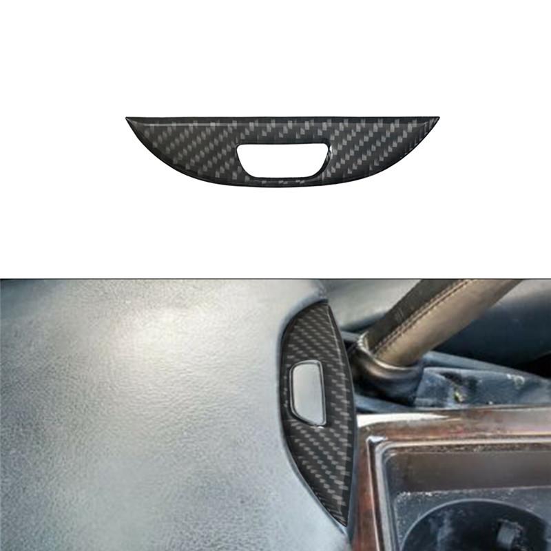 Carbon Fiber Car Center Console Air Conditioning CD Gear Control Panel Trim Cover Sticker For BMW X5 2000-2006 Car Accessories