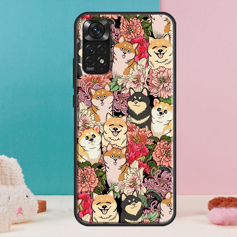 Cute Shiba Inu Case For Xiaomi Redmi Note 13 12 Pro 14 11 9 10 9S 10S 11S 12S Redmi 14C 13C 10C 12C Cover