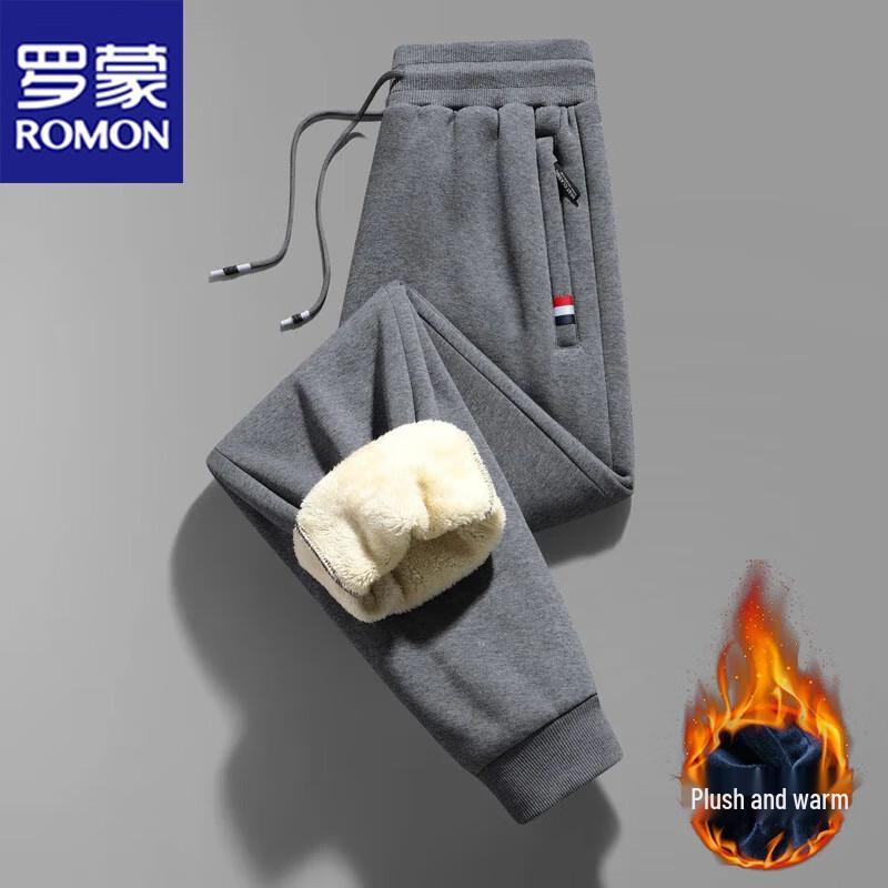 Romon Men's Fleece-Lined Warm Casual Pants