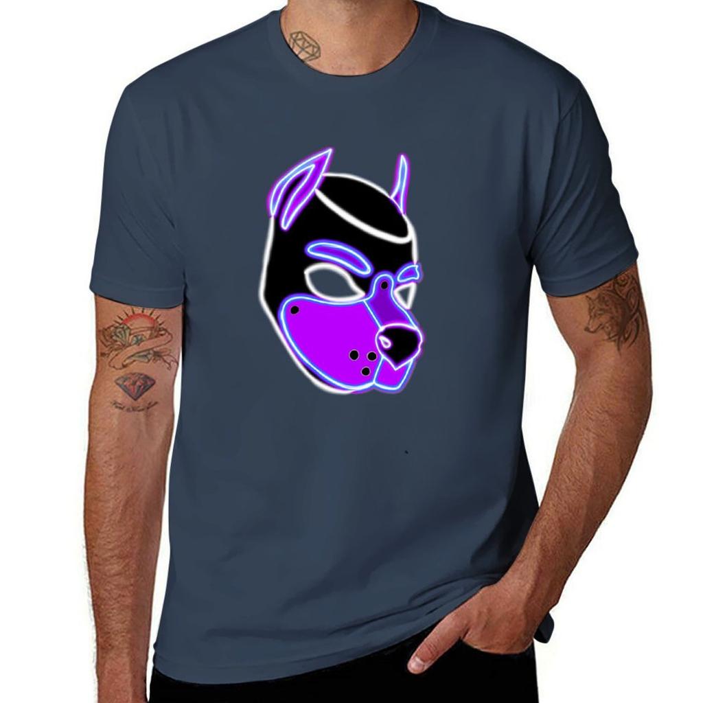Purple Pup T-Shirt cute clothes Blouse quick drying customs design your own mens graphic t-shirts funny