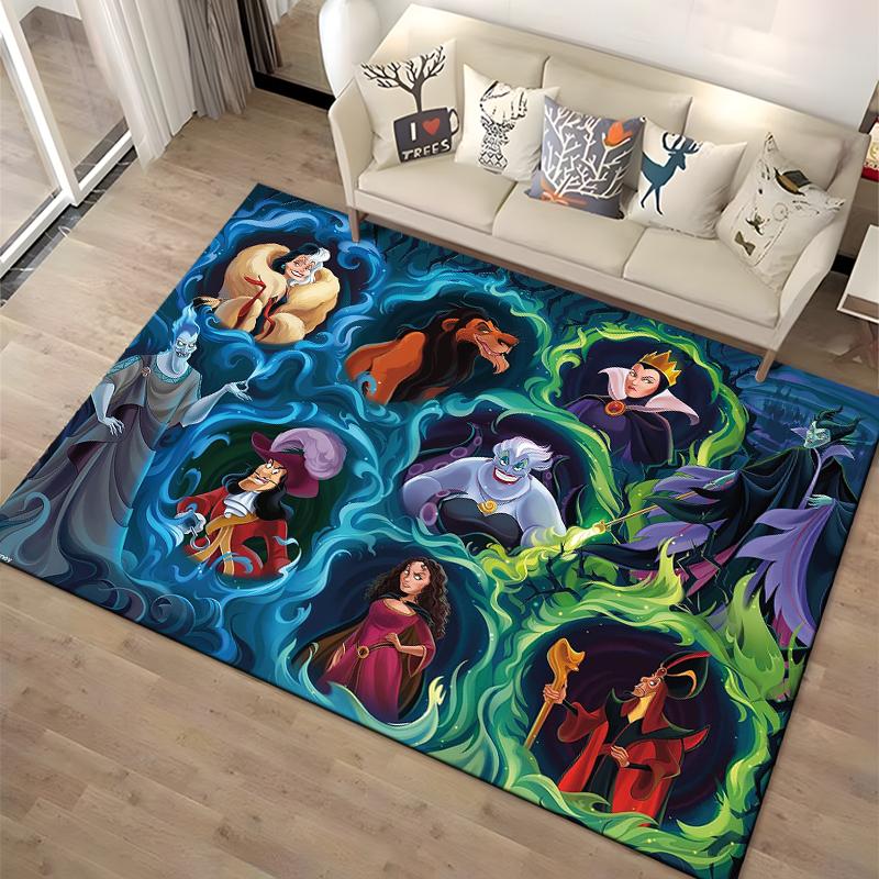 1PC The Sea Witch Printed Carpet Rugs For Living Room Bedroom Bedside Bathroom Floor Mat Kids Room Non-slip for Sofa Doormat