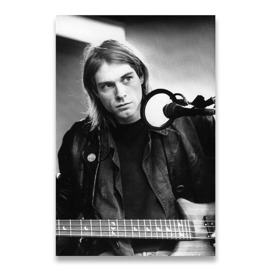 Kurt Cobain Rock Music Band Music Singer Star Wall Art Picture Posters and Prints Canvas Painting for Room Home Decor 21X30CMNo Framed