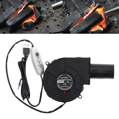 USB-Kühlgebläse 9733 97 mm kleiner Holzofenventilator, hohes Luftvolumen, DC5V2A, hohe Geschwindigkeit, 4800 U/min, effizient und leise