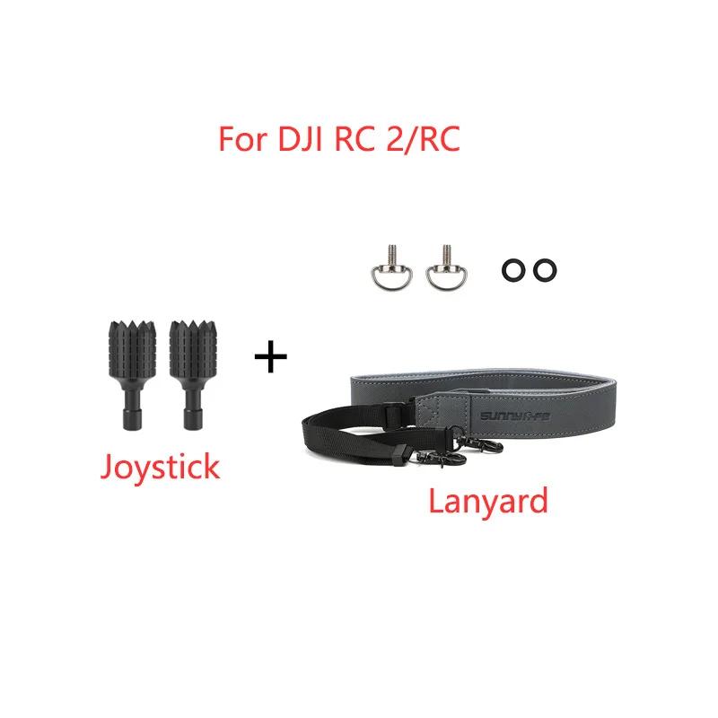 For DJI Mini 4 Pro Air 3 RC 2 Lanyard Shoulder Neck Strap Hanging Sling Screen Remote Control Joystick Sun Hood Tempered Film