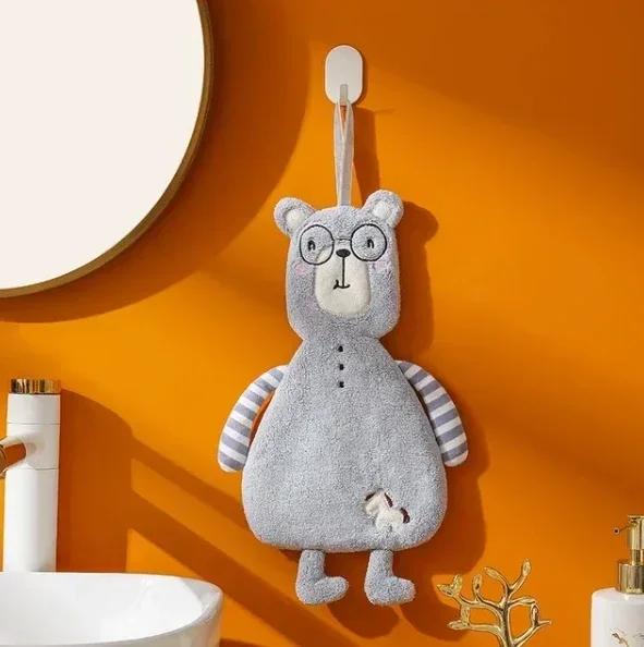 Household Bathroom Microfiber Cute Hand Towel Super Absorbent Kitchen Thickened Towels Tableware Towel Child Bathroom Towel