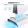 KIWI Design D3 PS5 SLIM Compatible Cooling Vertical Station Controller Charging Stand with Simultaneous Charging of 2 8 Card Airflow USB PS5 PS5