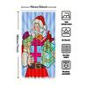 Tu Santa Claus Christmas Shower Curtain Festive Holiday Bathroom Decor Waterproof Fabric Xmas Party Home Decoration Gift Idea