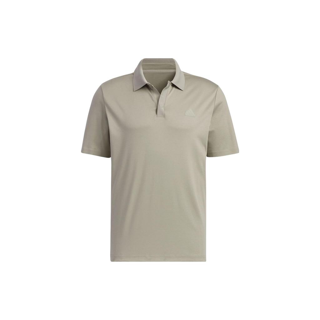 Adidas Short Sleeve Polo Shirt Solid Color Logo Sports Casual Men Tops Pebble-Grey IS4949