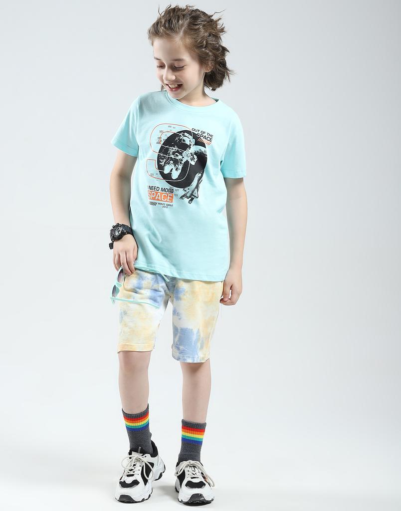 Monte Carlo Boys Printed Round Neck Tshirt ( Pack Of 2)