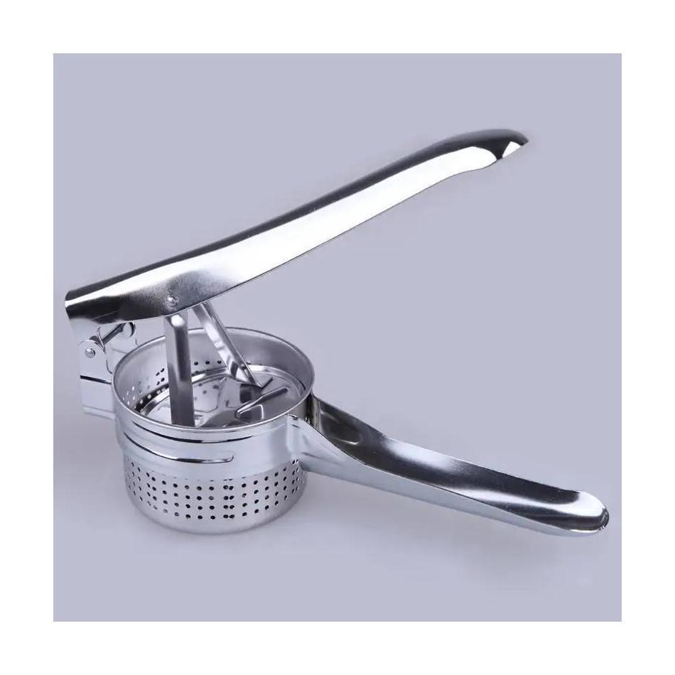 1 Pcs Potato Press Three-in-one Stainless Steel Juicer Can Be Changed. Manual Pressure Mashed Fruit and Vegetable Squeezer