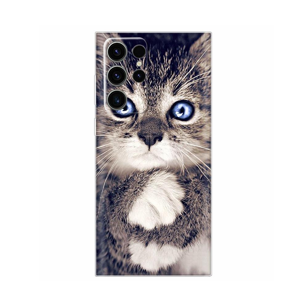 For Samsung S23 Ultra Funda Cute Cartoon Slim Clear Soft TPU Back Phone Cover For Samsung Galaxy S23 Plus S23 S 23 Bumper Cases