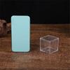 4Pcs Durable Candy Box Multiple Uses PS Transparent Cube Compact Portable Lid Case Organizer Container for Wedding