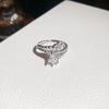 Korean Sweet and Cool Wind Zircon Star Opening Ring Niche High-end Index Finger Ring Light Luxury Personality Temperament Ring Woman