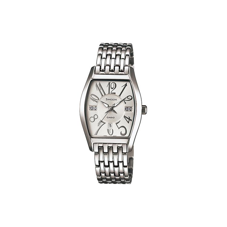 CASIO Women s SHEEN Silver Watch SHE-4027D-7A SHE-4027D-7A Silver Strap