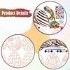 24x Easter Wooden Egg Cutouts Craft Kit for Kids to Paint with Hole & Strings Unfinished Wood Tags