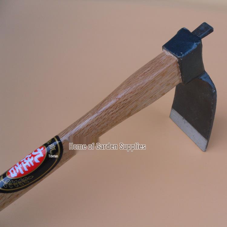 Kujoki No. 7 Forged Small Hoe with Wooden Handle - Durable Gardening Tool for Planting Flowers & Vegetables