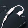 White Type C To 3.5mm Headphone Adapter Amplifier Cable Support Voice Calls Type-c 3.5 Mm USB C Type-c To 3.5mm Headphone Earphones Adapter