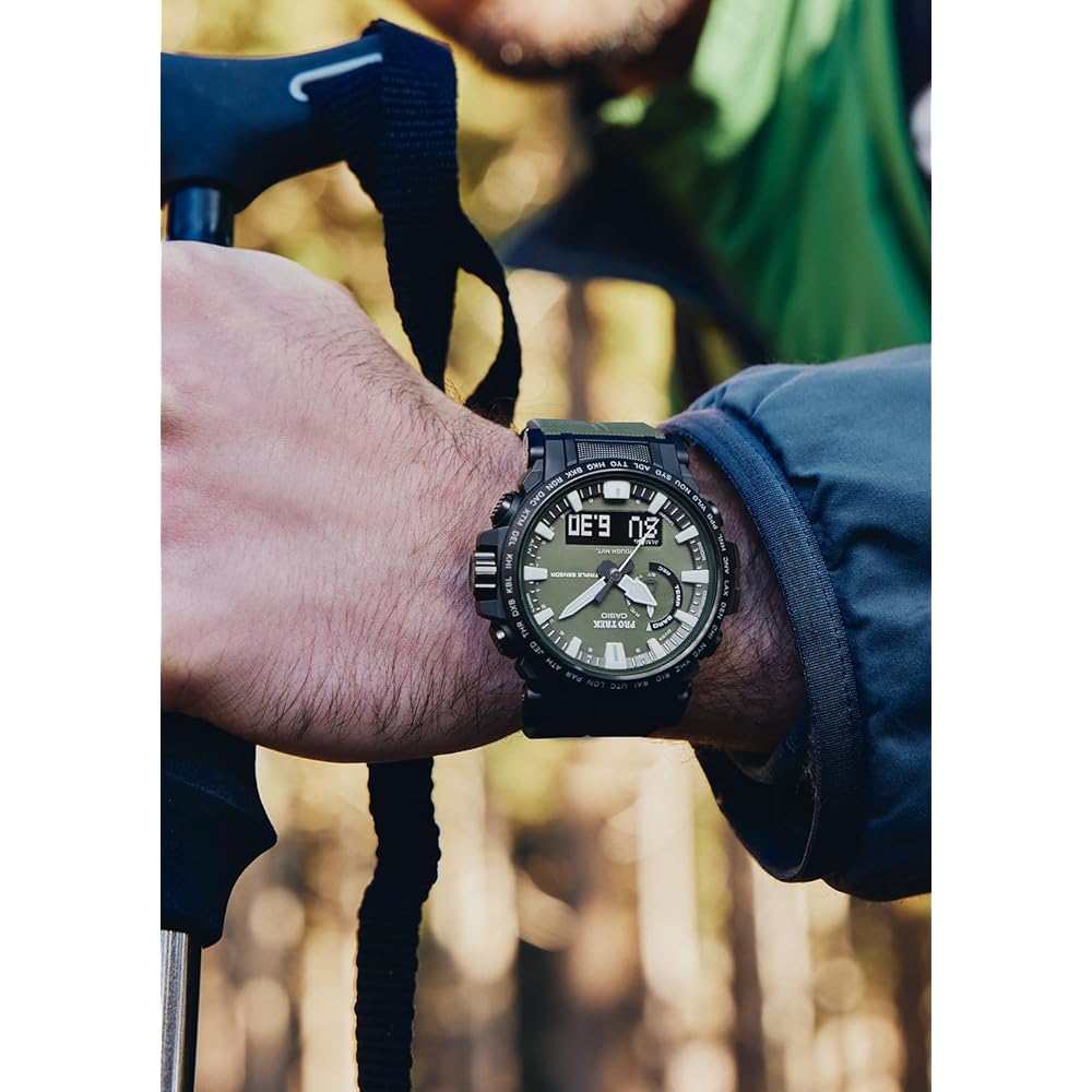 Casio Pro Trek PRW-61Y-3JF Men's Green Solar Radio Watch Biomass Plastic