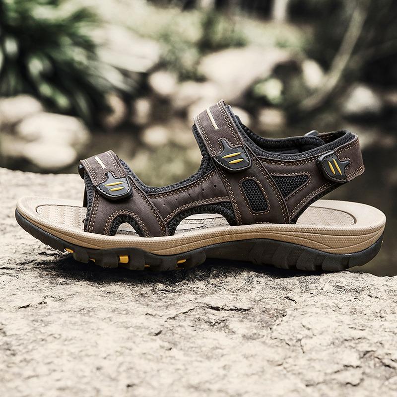 38-48 pánské velké sandály z pravé kůže muži léto muži plážové sandály venkovní sandály pro muže