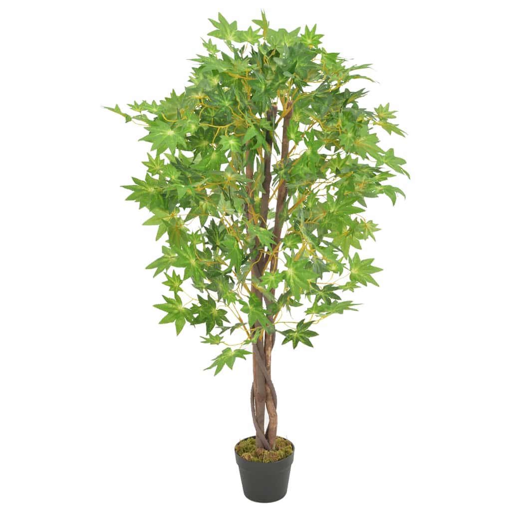 vidaXL Künstliche Pflanze Ahornbaum mit Topf Grün 120 cm grün