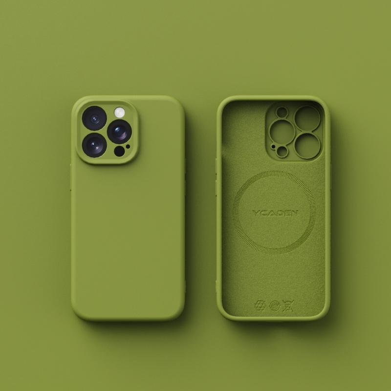 For Wireless Charging Magsafe Soft Liquid Silicone Phone Case For iPhone 15 14 Pro Max 15Pro Magnetic Slim Skin Protection Cover