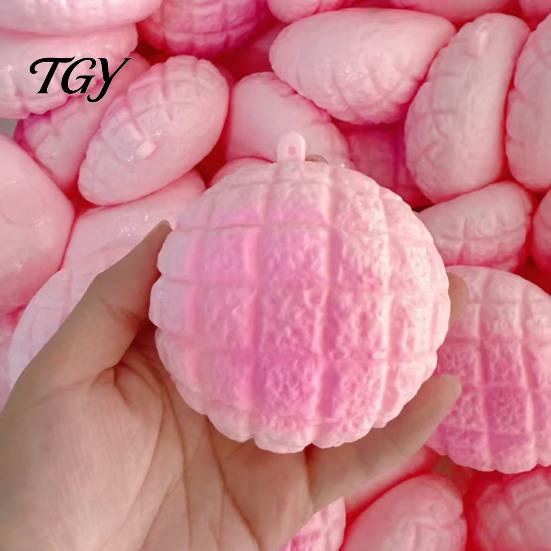 Stress Relief Gadgets Pineapple Bun Crust Squeeze Toy for DIY, Simulated Bread Toy, Fake Food Sensory Fidget Anxiety Reduction
