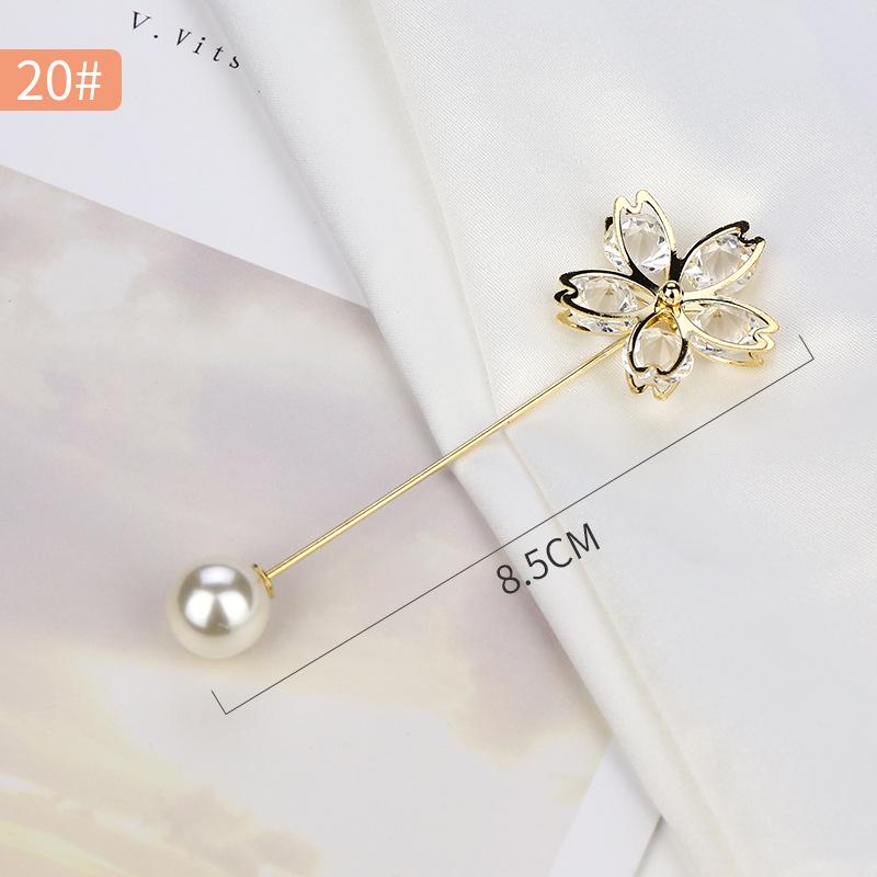 Pearl Anti-Exposure Brooch: Women's Waist-Cinching Pin & Clothing Decoration