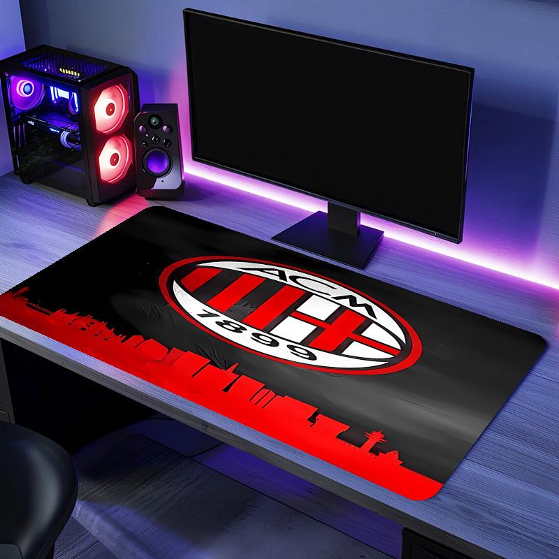 Associazione Calcio Milan Mauspade - Rutschfeste Gummibasis, Glatte Oberfläche für Arbeit, Gaming, Büro und Heimgebrauch, Schreibtisch-Mauspad