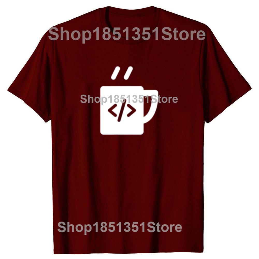 Funny JavaScript Code Coffee Developer Programmer Tshirts Men Womens Fashion Casual Tshirt 100 Cotton Loose Oversized T Shirt