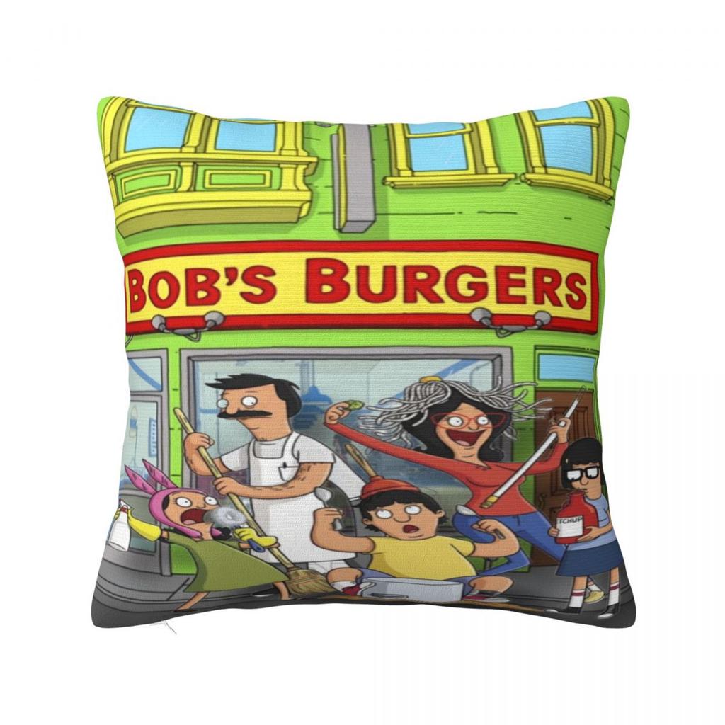 Trendy Car Bobs Funny B-Burgersdecoration Pillowcase Accessories Pillow Covers Square Multiple Sizes