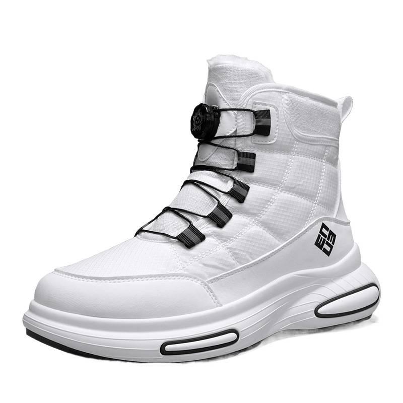 Men's Large Size Soft Elastic Winter Warm Cold Padded Snow Boots Non-slip Wear Outdoor Leisure Sports Mountaineering Cotton Boots