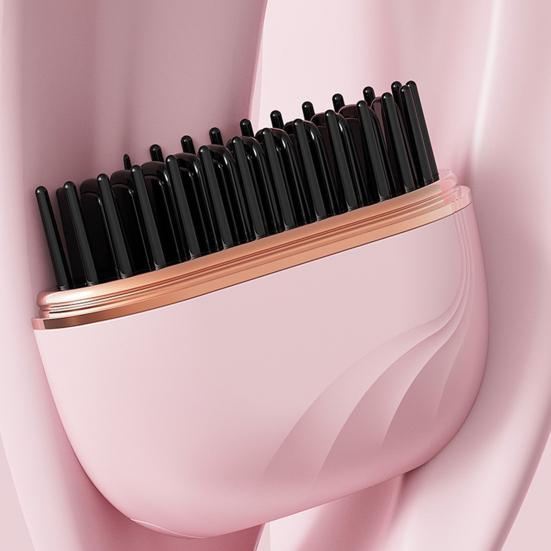 Mini kartáč na žehlení vlasů 3 nastavitelné teplotní režimy Dobíjecí Přenosný Cestovní Lehký Rychlé nahřívání Horký hřeben Elektrický kartáč na úpravu vlasů