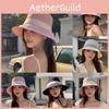 Summer Sun Hat Women Wide Brim Polyester Travel Outdoor Mountain Climbing Cap