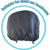 2 Pcs Satin Car Headrest Cover For Women Haircare Soft Satin Car Head Rest Cover For Hair Protection Satin Cover For Headrest, Reusable And