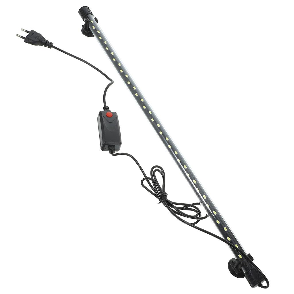 1Pcs Fish Tank Lamp Aquarium Landscaping LED Light Pure White Long-Lasting Material Suction Cups Easy Fixing Fish Tank