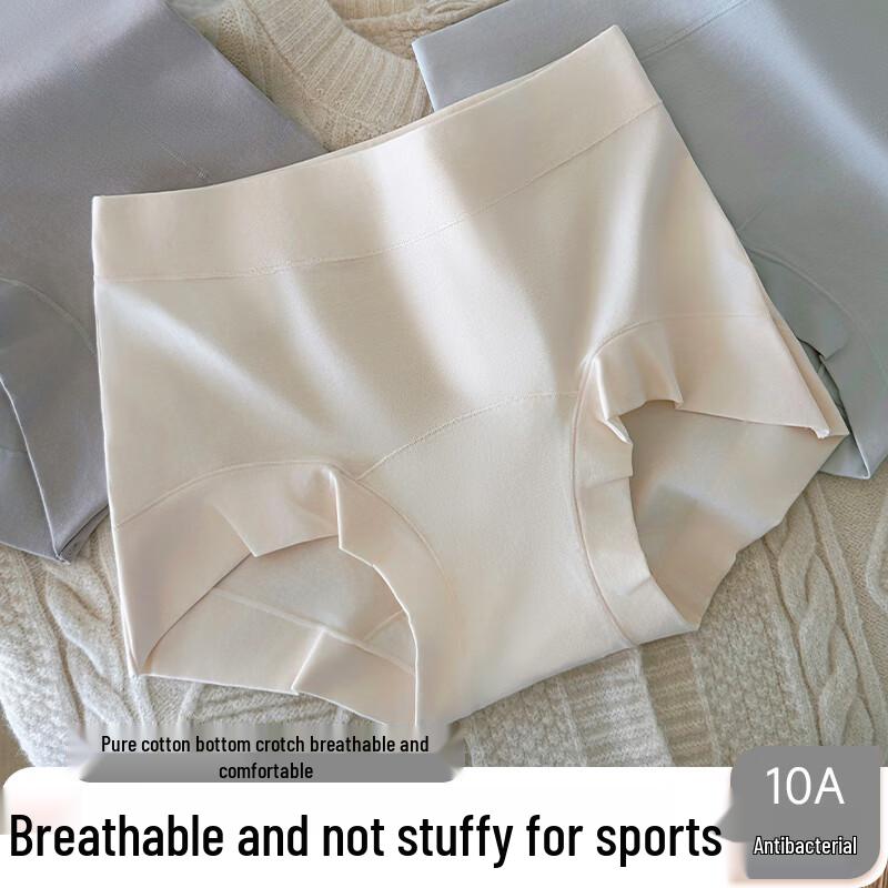 LANGSHA Women's 80S Pure Cotton High-Waist Boxer Briefs 3-Pack