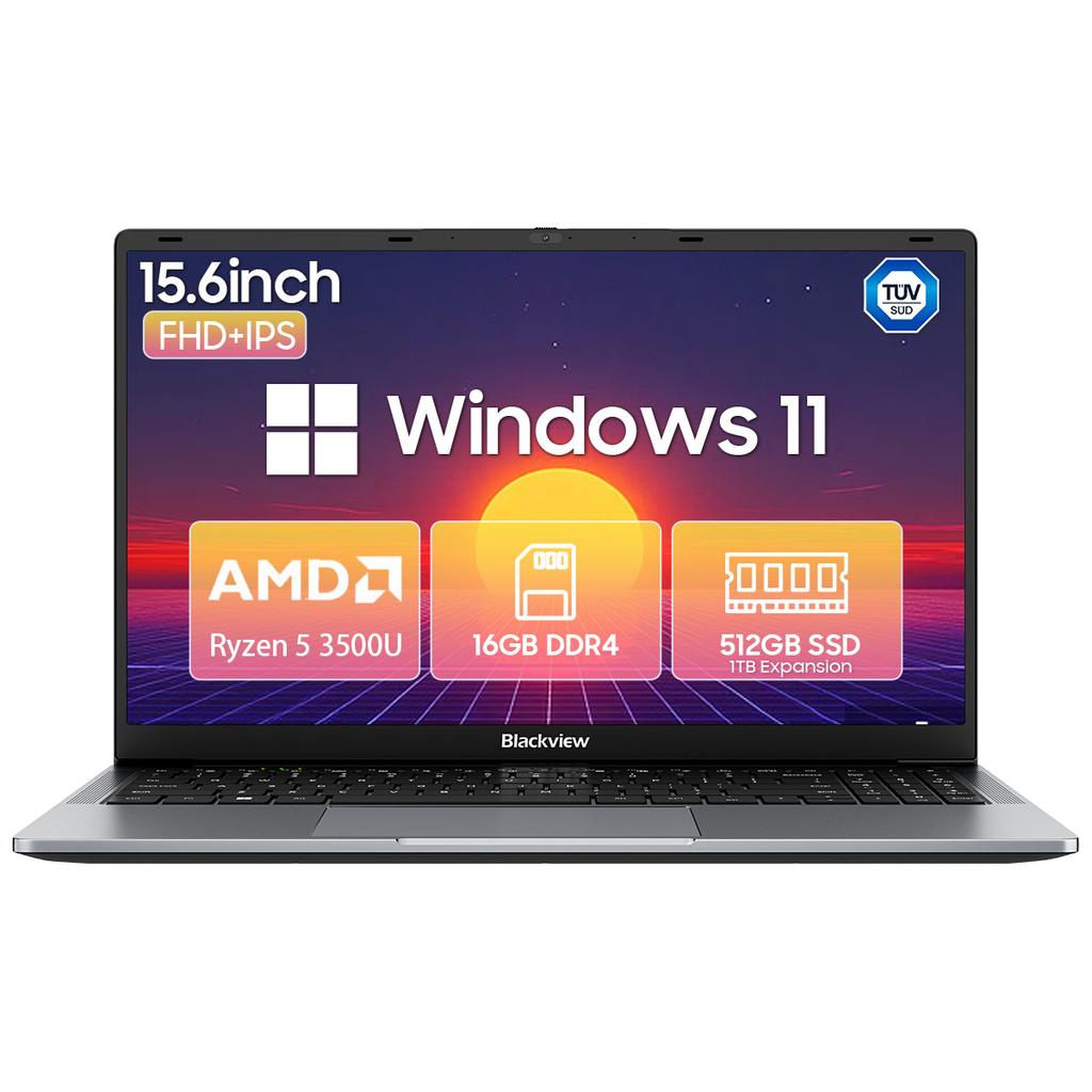 Blackview Laptop Acebook 6 com AMD Ryzen 5 3500U 16GB RAM 256/512GB SSD Gráficos Integrados Windows 11 Home 180°