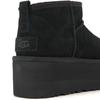 UGG Klassische Ultra Mini Plateau Stiefelette Schwarz Damen Sneaker 1135092-BLK