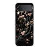 Gold Foil Art Hard PC Phone Case For Samsung Galaxy Z Flip 5 4 3 Transparent Cover For Galaxy Z Flip 6 Foldable Shockproof Cases