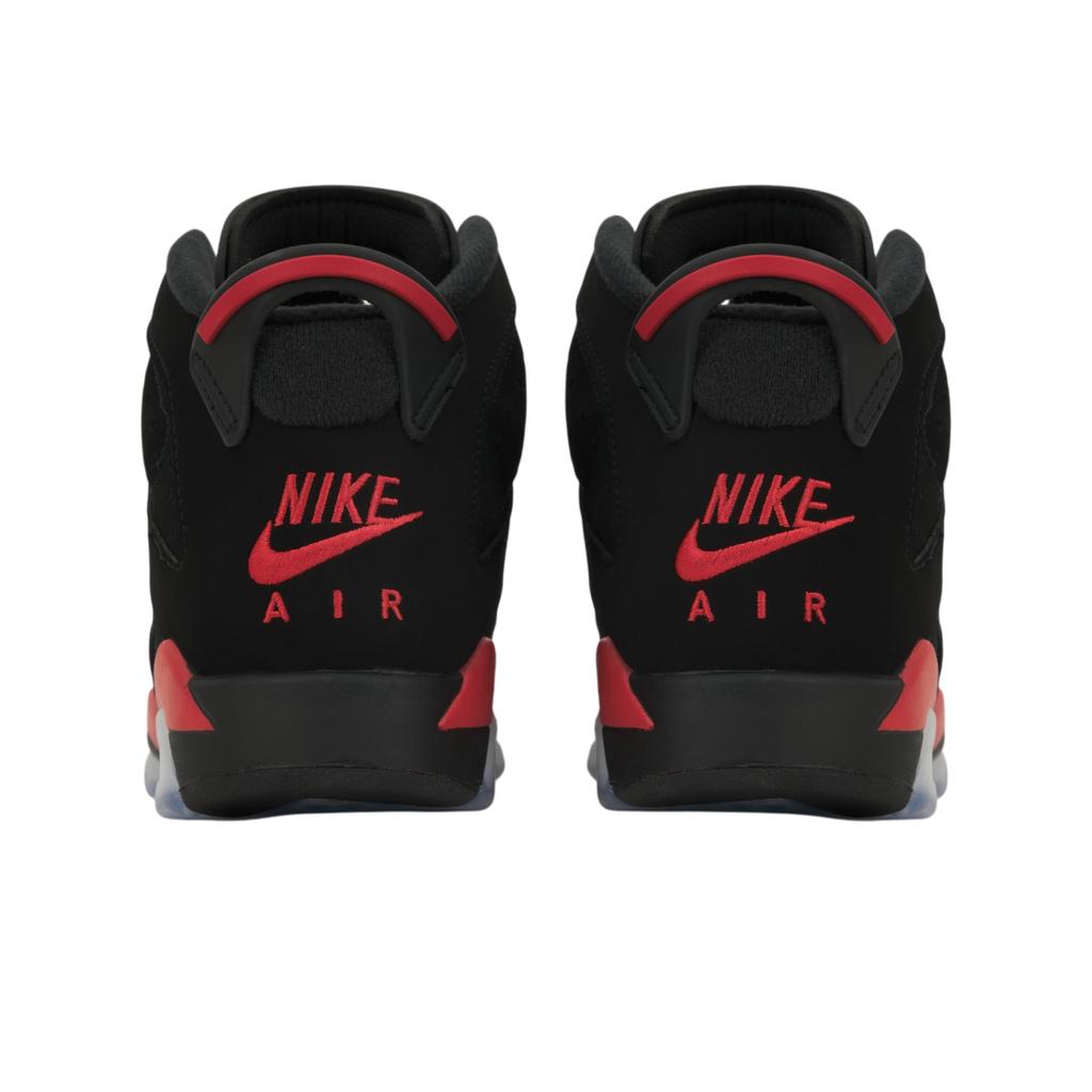 Air Jordan 6 Retro GS Reverse Infrared Salesman Kids Sneakers Black Light-Crimson IQ1275-001